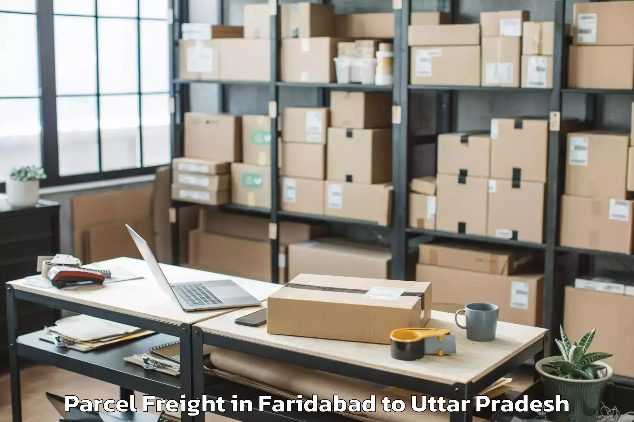 Hassle-Free Faridabad to Shahganj Parcel Freight